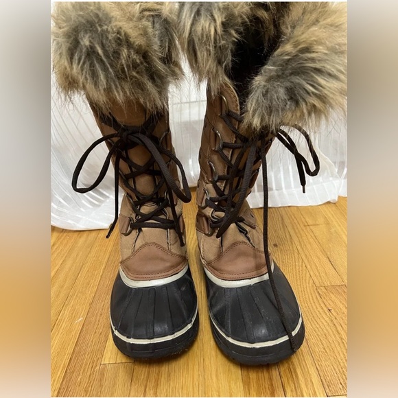 “Espirt” “Edith” SZ:9M Faux-Fur Boots Tan Fury Warm & Cozy Excellent Condition - Picture 5 of 7
